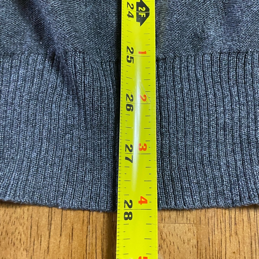 Cache Gray Knit Ruffle Design Front Vest With Seq… - image 8